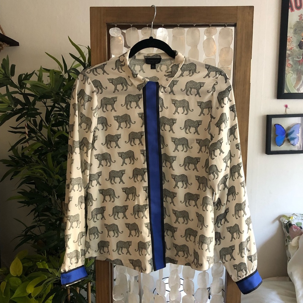 Topshop printed blouse